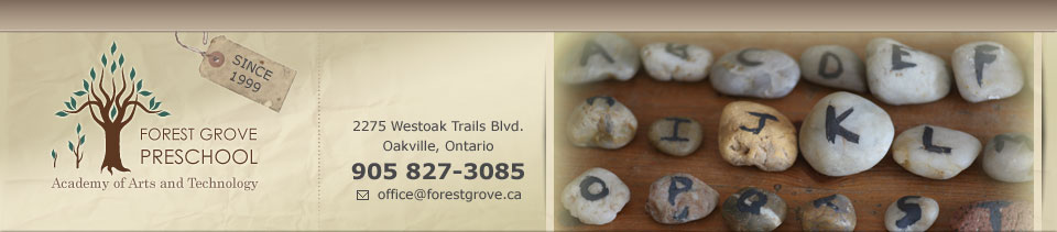 Forest Grove Preschool Oakville Programs - Banner